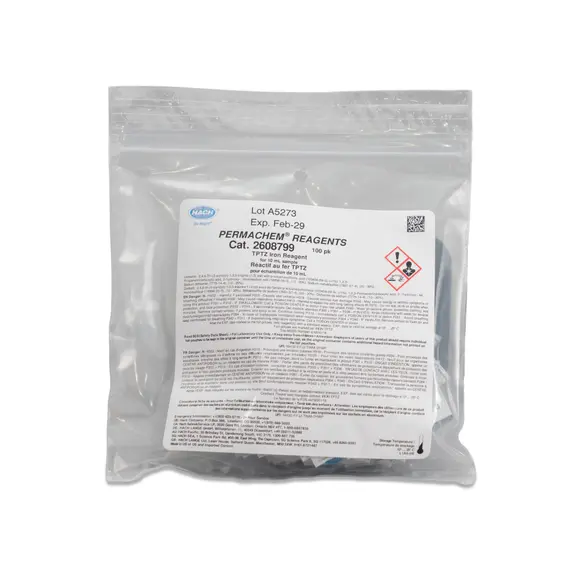 Hach TPTZ Iron Reagent Powder Pillows, 10 mL, pk/100 SKU: 2608799