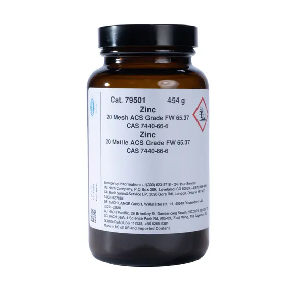 Hach Zinc, 20 Mesh, 454 g SKU: 79501