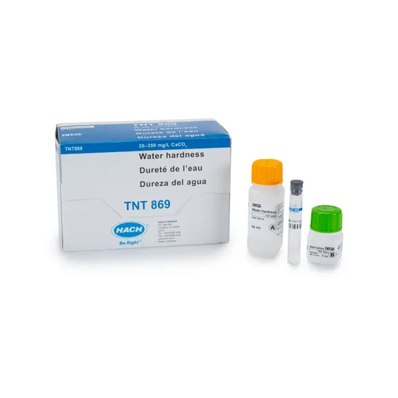 Hach Water Hardness TNTplus Vial Test (20 – 350 mg/L as CaCO₃), 25 Tests SKU: TNT869