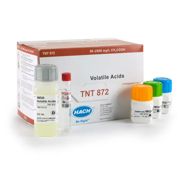 Hach Volatile Acids TNTplus Vial Test (50-2,500 mg/L), 25 Tests SKU: TNT872