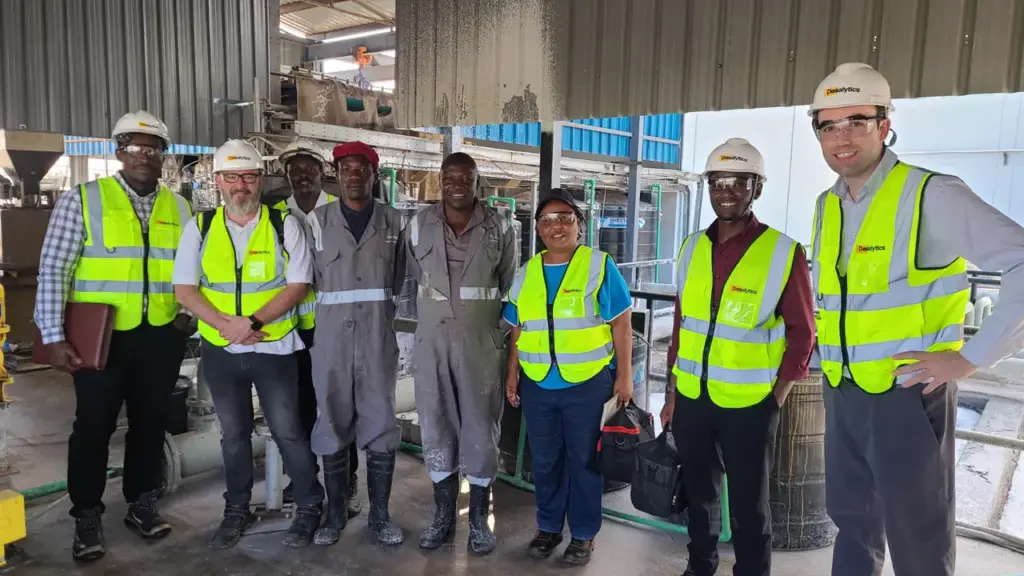 Desalytics team and colleagues at an industrial site